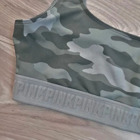 PINK VICTORIA’S SECRET | Ultimate Scoop Athletic Sports Bra Camo | Small - Picture 3 of 5